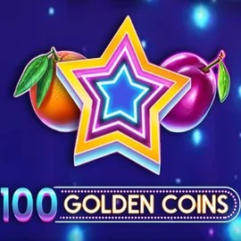 100 Golden Coins slot logo by Amusnet Interactive at Wyns Casino