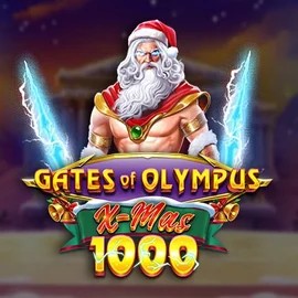 Gates of Olympus Xmas 1000 slot logo by Pragmatic Play at Wyns Casino