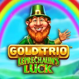 Gold Trio Leprechaun's Luck logo by Playtech at Wyns Casino