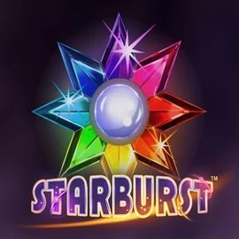 Starburst slot logo by NetEnt at Wyns Casino
