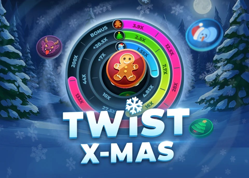 Official Casino Games logo: Twist X-mas by InOut at Wyns Casino